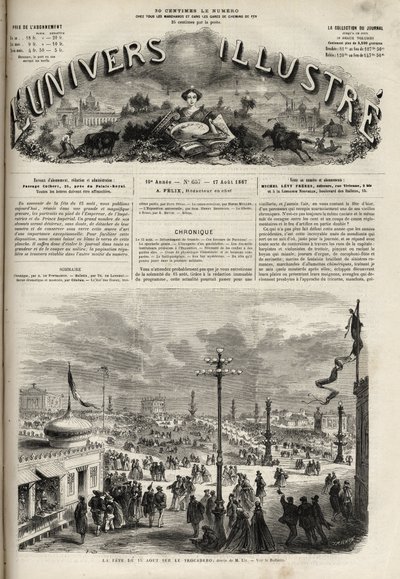 La fête du 15 août 1867 au Trocadéro à Paris - L
