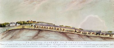 Le convoi funéraire de Bonaparte à Sainte-Hélène, 1821 - Unknown artist