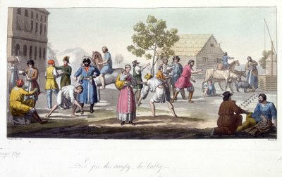 Le jeu de svayky et babky, Russie - Unknown artist