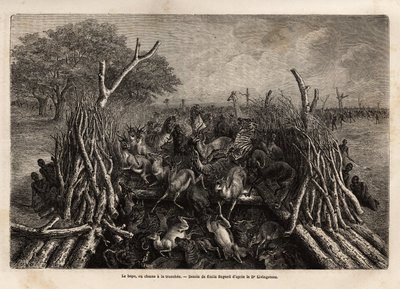La technique de chasse hopo dans la tranchée - Unknown artist