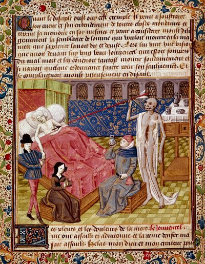 Le patient est frappé par la Mort - Unknown artist