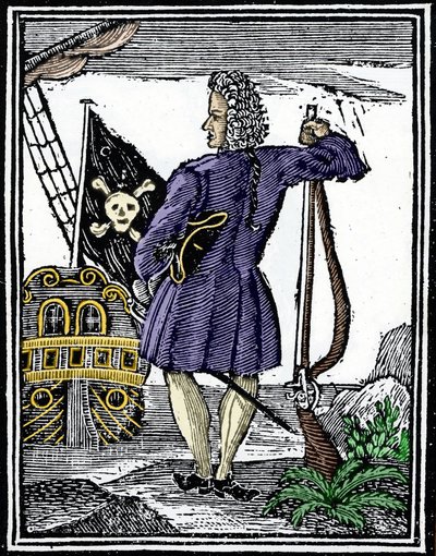 Le pirate « gentleman » Stede Bonnet (1688-1718). - Unknown artist