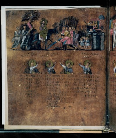 Le Codex Rossanensis pourpre, 6e siècle (manuscrit) - Unknown artist
