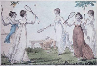 Le volant - gravure - Unknown artist