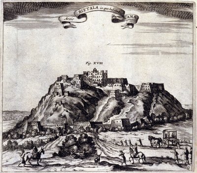 Tibet. Vue du Pothala, palais du Dalaï Lama à Lhassa. "De China Monumenta" par Athanasius Kircher, Amsterdam 1667. - Unknown artist