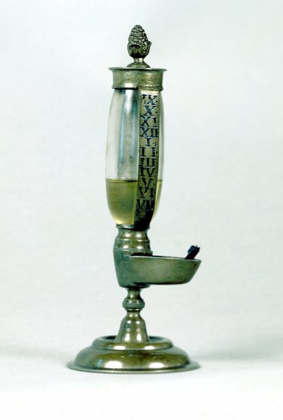 Mesure du temps : horloge à huile du XVIIIe siècle - Unknown artist