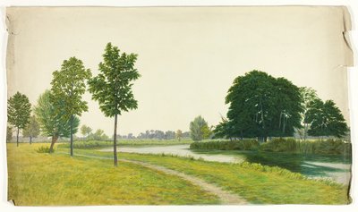 Scène de parc tranquille - Unknown artist