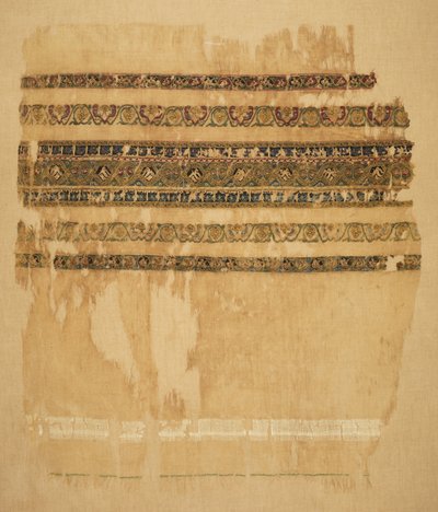 Turban ou extrémité de châle avec tiraz et or - Unknown artist