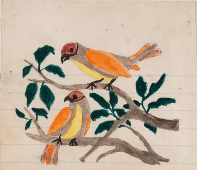 Deux oiseaux - Unknown artist