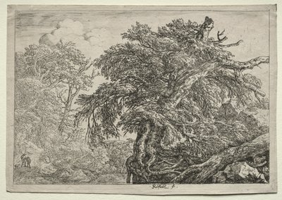 Deux paysans et leur chien - Unknown artist