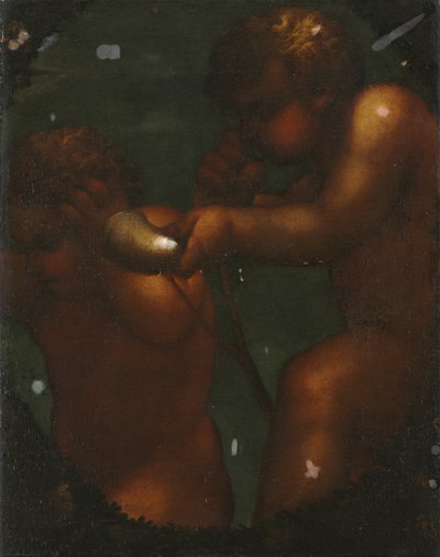 Deux putti - Unknown artist