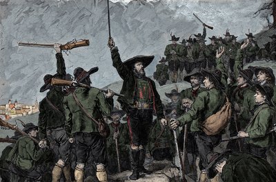 Le patriote tyrolien Andreas Hofer (1767-1810) - Rébellion du Tyrol en 1809 - Unknown artist