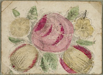 Sans titre Valentine (Fleurs roses et jaunes) - Unknown artist
