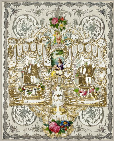 Sans titre Valentine (Femme tenant une lettre) - Unknown artist