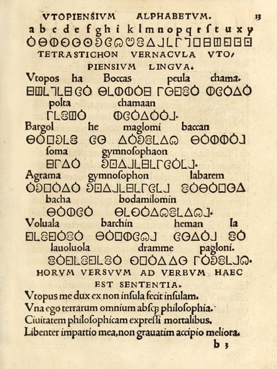 Alphabet utopien de l