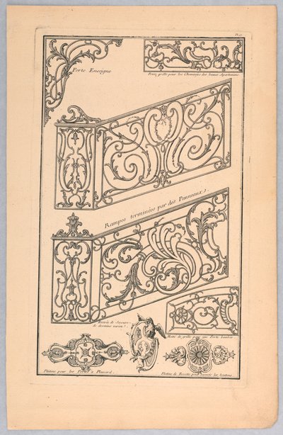 Diverses conceptions pour la ferronnerie décorative - Unknown artist