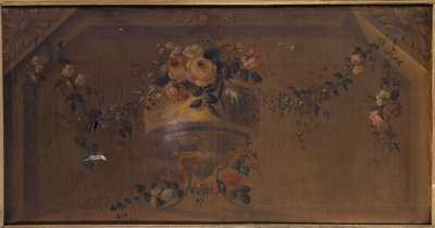 Vase de fleurs dans une niche. Entre 1769 et 1789 - Unknown artist
