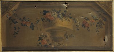 Vase de fleurs dans une niche - Unknown artist