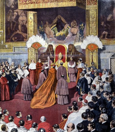 Consistoire du Vatican présidé par le pape Léon XIII - Unknown artist