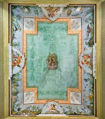 Voûte de la salle des oiseaux (fresque) - Unknown artist