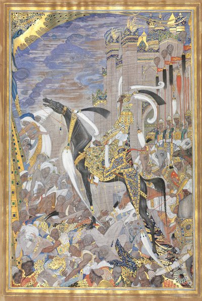 Armée victorieuse entrant dans la ville après le siège - Unknown artist