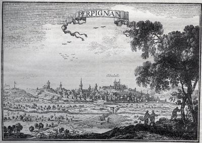 Vue de Perpignan au XVIIe siècle - Unknown artist