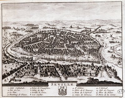Vue de Séville - Unknown artist