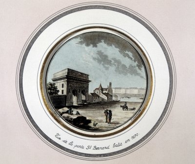 Vue de la Porte Saint-Bernard, construite en 1670 - Unknown artist