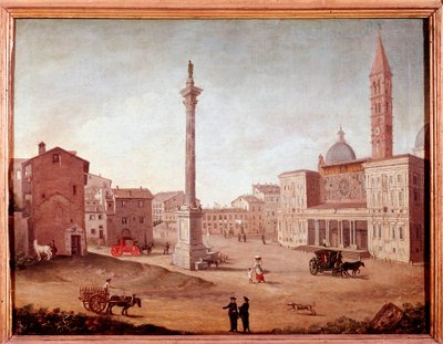 Vue de la basilique Santa Maria Maggiore à Rome - Unknown artist