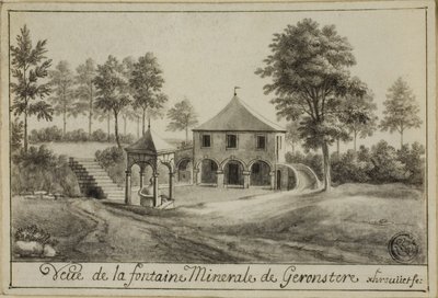 Vue de la source minérale à Geronstere - Unknown artist