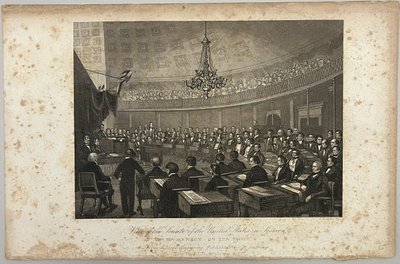 Vue du Sénat des États-Unis en session - Unknown artist