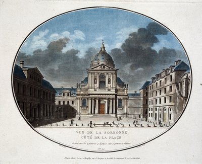 Vue de la Sorbonne, du côté de la place - Unknown artist