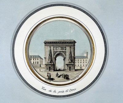Vue de la porte Saint-Denis - gravure - Unknown artist