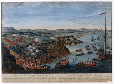 Vue de la prise de Québec - Unknown artist