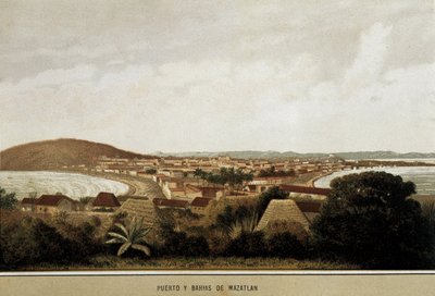 Vue de la ville de Mazatlan sur la côte de l