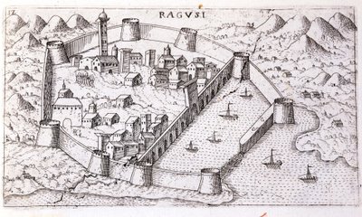 Vue de la ville de Raguse au XVIe siècle - Unknown artist