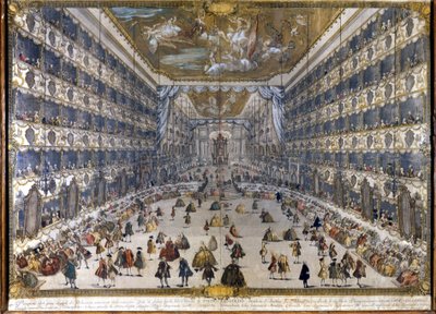 Vue du théâtre ducal à Milan le 28/5/1747 à l