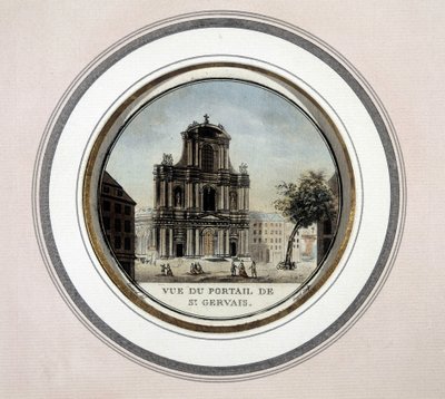 Vue de la porte de Saint-Gervais - Unknown artist