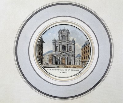 Vue de la porte de Saint-Gervais - Unknown artist