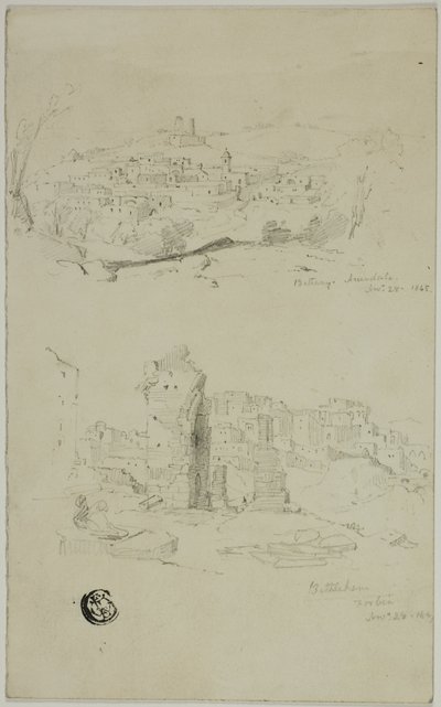 Vues de Béthanie et Bethléem - Unknown artist