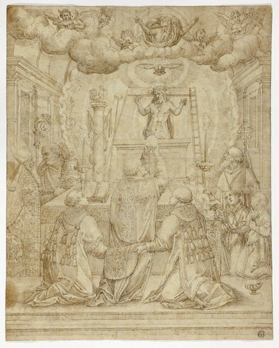 Vision de Saint Grégoire - Unknown artist