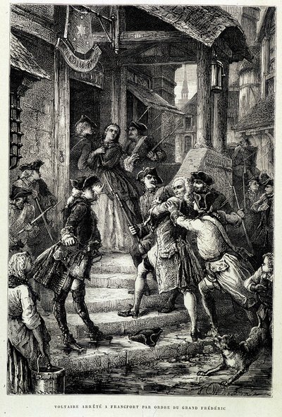 Voltaire arrêté à Francfort sur ordre du grand Frédéric II - dans « Histoire de France depuis les temps les plus reculés jusqu