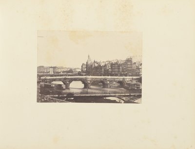 Vue prise du pont des Arts a Paris - Unknown artist