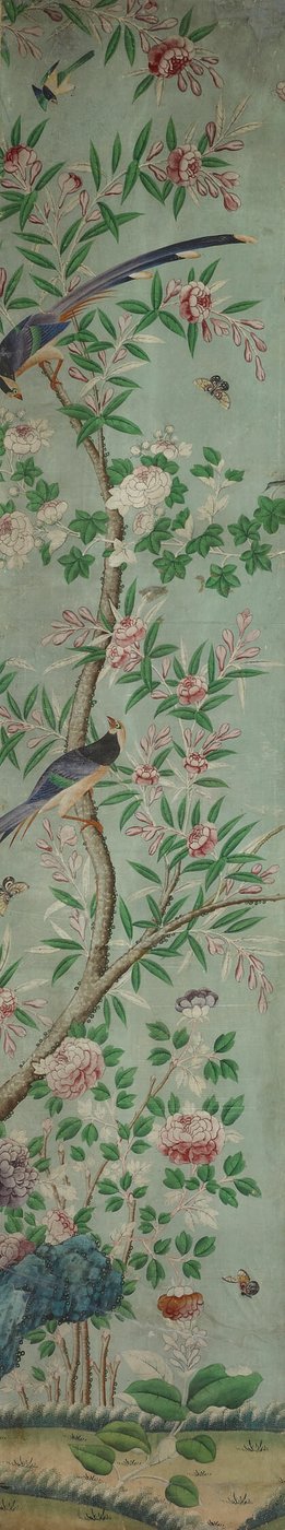 Panneau mural : Oiseaux et fleurs - Unknown artist