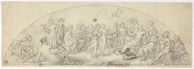 Mariage de Cupidon et Psyché sur le mont Olympe - Unknown artist