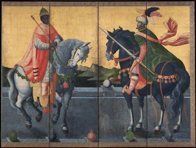 Rois occidentaux à cheval - Anonyme - Premier tiers du 17e siècle - Musée d