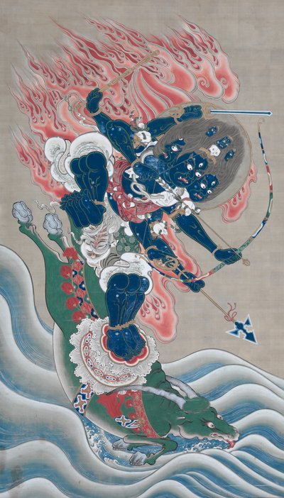 Roi de la sagesse de la grande puissance impressionnante (Daiitoku Myōō) - Unknown artist