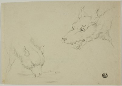 Loup et Agneau - Unknown artist