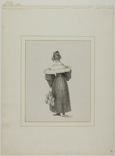 Femme vue de dos - Unknown artist