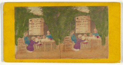 [Femmes et enfants assis à une table] - Unknown artist